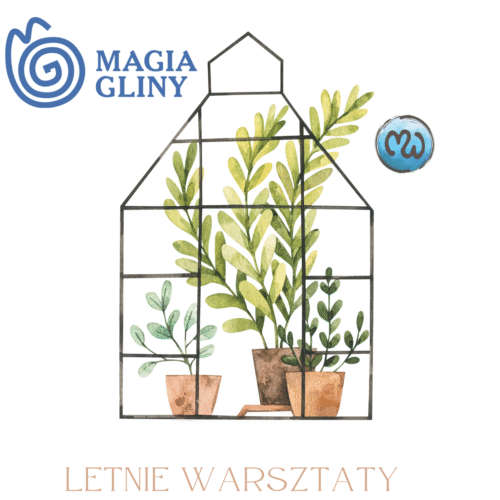 Plakat pracowni ceramicznej Magia Gliny